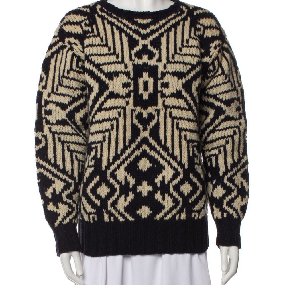 Polo by Ralph Lauren Vintage 1985 Heavy Chunky Knit Geometric Southwestern RRL S